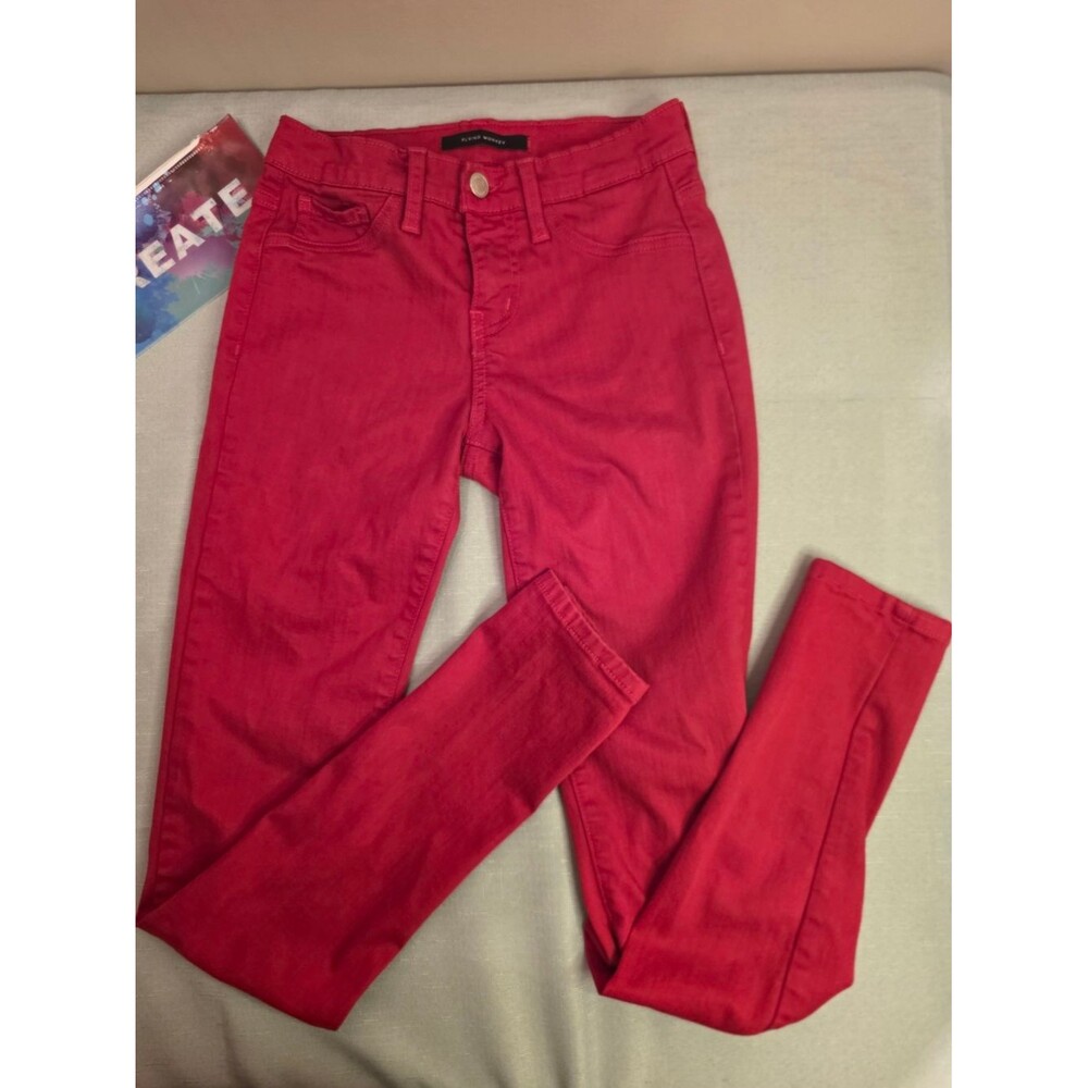 Flying Monkey Vibrant Red Skinny Jeans Size 24